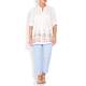 BEIGE label pale blue techostretch cropped TROUSERS