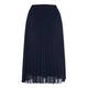 BEIGE NAVY PLEATED SKIRT