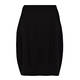 BEIGE Black jersey tulip SKIRT