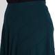 BEIGE RIB TEXTURE JERSEY SKIRT IN FOREST GREEN
