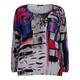 BEIGE LABEL ABSTRACT PRINT SWEATER