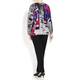 BEIGE LABEL ABSTRACT PRINT SWEATER
