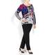 BEIGE LABEL ABSTRACT PRINT SWEATER