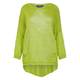 BEIGE LABEL GREEN LOOSE STITCH KNITTED SWEATER 