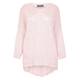BEIGE LABEL PALE PINK LOOSE STITCH KNITTED SWEATER 