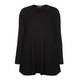 BEIGE LABEL FLARED KNITTED TUNIC BLACK
