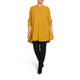 BEIGE LABEL FLARED KNITTED TUNIC MUSTARD