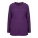 BEIGE LABEL A-LINE KNITTED TUNIC PURPLE