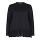 BEIGE label ruffle hem SWEATER