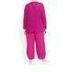 BEIGE LABEL RIBBON KNIT SWEATER FUCHSIA
