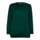 Beige merino wool SWEATER in forest green