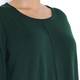 Beige merino wool SWEATER in forest green