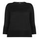 BEIGE label black horizontal rib detail SWEATER