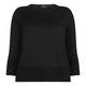 BEIGE label black horizontal rib detail SWEATER