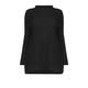 BEIGE LABEL BLACK PURE WOOL KNITTED SWEATER