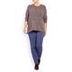 VETONO BUBBLE TEXTURE SWEATER TAUPE