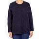 VETONO BUBBLE TEXTURE SWEATER ANTHRACITE