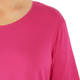 BEIGE SCOOP NECK T-SHIRT CERISE
