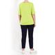 BEIGE LABEL SCOOP NECK T-SHIRT LIME