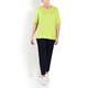 BEIGE LABEL SCOOP NECK T-SHIRT LIME