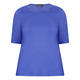 BEIGE T-SHIRT WITH PLAITED DIAMANTE NECKLINE BLUETTE