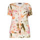 BEIGE ORANGE FLORAL PRINT TOP