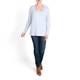 BEIGE LABEL JERSEY SCOOP NECK LONG SLEEVE TOP