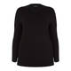 BEIGE LABEL V NECK TOP BLACK