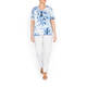 BEIGE PASTEL PRINT T-SHIRT