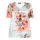 BEIGE BLUE PRINT T-SHIRT