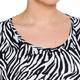 BEIGE LABEL ZEBRA PRINT TUNIC