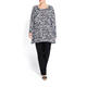 BEIGE LABEL ZEBRA PRINT TUNIC
