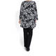 BEIGE LABEL MONOCHROME LEAF PRINT TUNIC