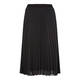 BEIGE PLEATED MIDI SKIRT BLACK