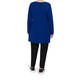 BEIGE LABEL LONG BLUE SCOOP NECK TUNIC