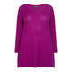 BEIGE LABEL LONG PURPLE SCOOP NECK TUNIC