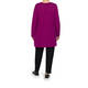 BEIGE LABEL LONG PURPLE SCOOP NECK TUNIC