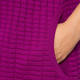 BEIGE LABEL LONG PURPLE SCOOP NECK TUNIC