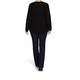 BEIGE LABEL V-NECK SWEATER BLACK