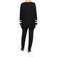 BEIGE LABEL BLACK TUNIC WITH WHITE CUFF