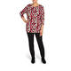 BEIGE STRETCH JERSEY DOT PRINT TOP