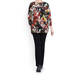 BEIGE LABEL STRETCH JERSEY FLORAL PRINT TOP