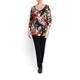 BEIGE LABEL STRETCH JERSEY FLORAL PRINT TOP