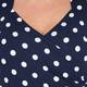 BEIGE LABEL CROSS-OVER POLKA DOT TOP NAVY