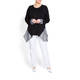 BEIGE LABEL MONOCHROME STRIPE TUNIC