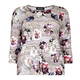 BEIGE Label ROUND NecK FLORAL PRinT TOP