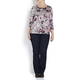 BEIGE Label ROUND NecK FLORAL PRinT TOP