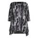 BEIGE label grey abstract print TOP