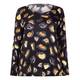 BEIGE LABEL SATIN TOP ANIMAL PRINT