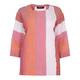 BEIGE label pink and orange stripe linen mix TOP